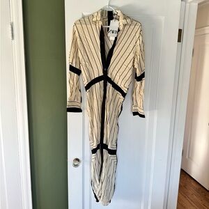 Striped Long Sleeve maxi dress